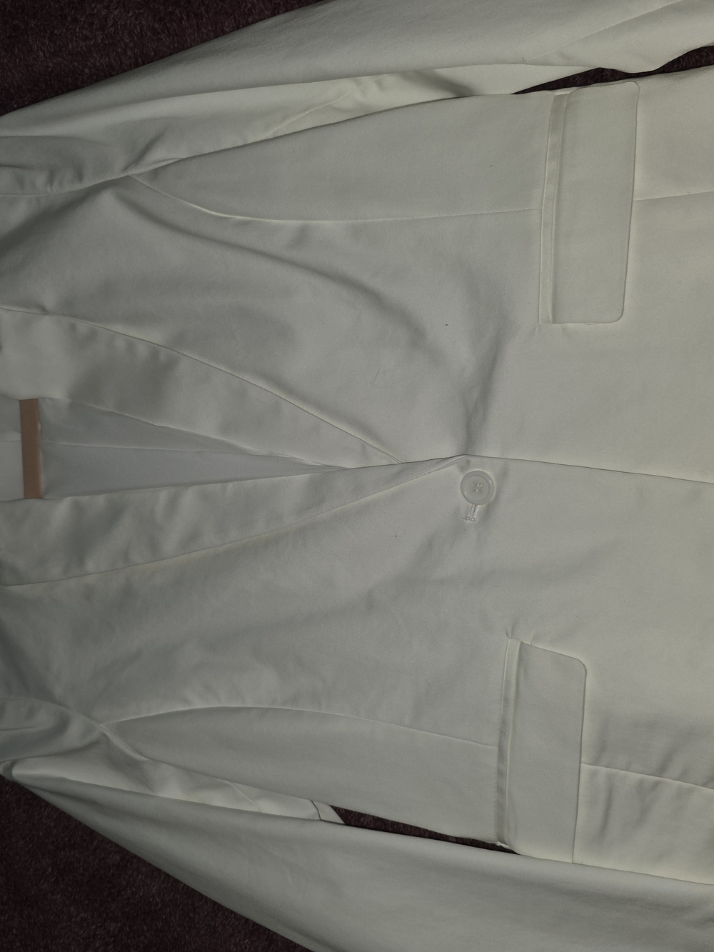 Liz Claiborne Ivory Single-Button Blazer